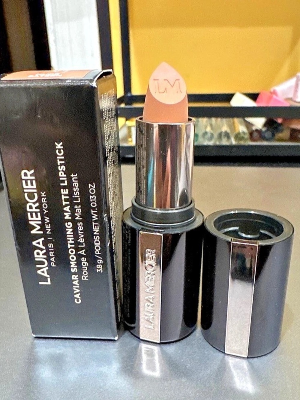 Laura Mercier Caviar Smoothing Matte Lipstick 143 Nude Sateen BNIB